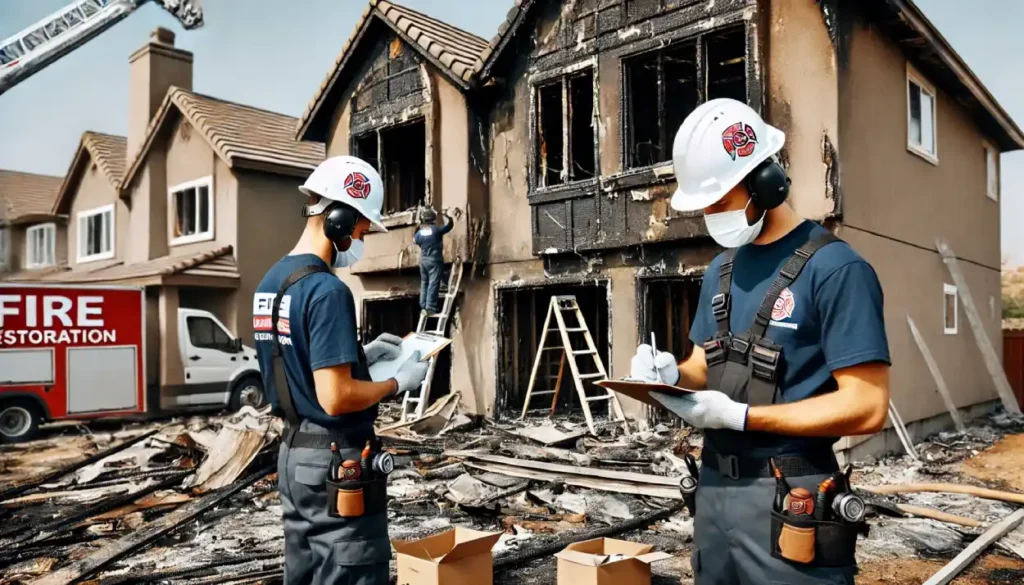 fire damage restoration process